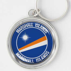 Porte-clés Emblème rond des Îles Marshall