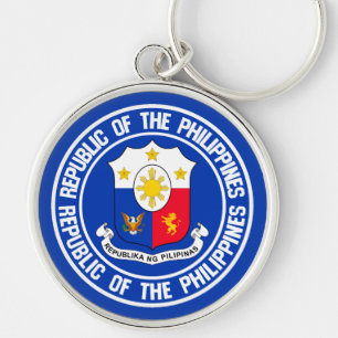 Porte-clés Emblème rond des Philippines