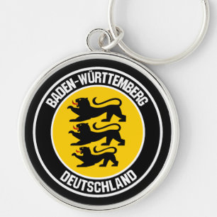 Porte-clés Emblème rond du Bade-Wurtemberg