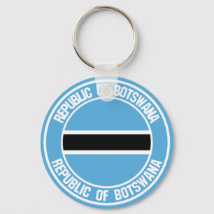 Porte-clés Emblème rond du Botswana