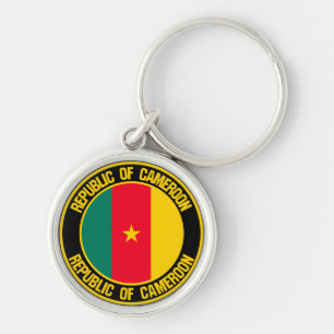 Porte-clés Emblème rond du Cameroun