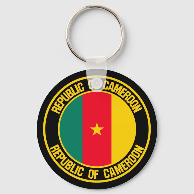 Porte-clés Emblème rond du Cameroun (Recto)