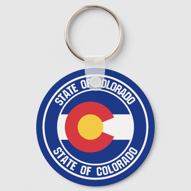 Porte-clés Emblème rond du Colorado (Recto)