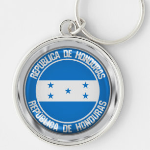 Porte-clés Emblème rond du Honduras