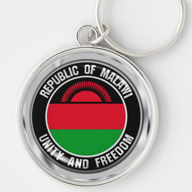 Porte-clés Emblème rond du Malawi (Devant)