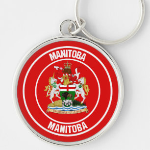 Porte-clés Emblème rond du Manitoba
