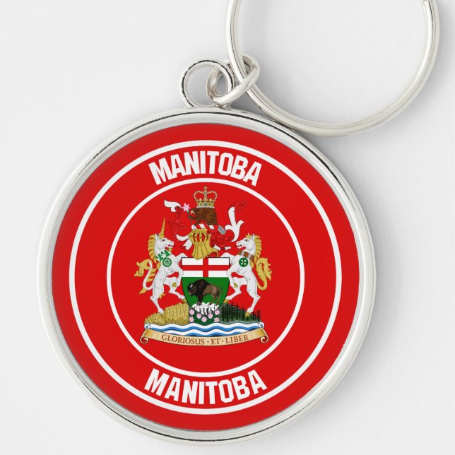 Porte-clés Emblème rond du Manitoba (Devant)