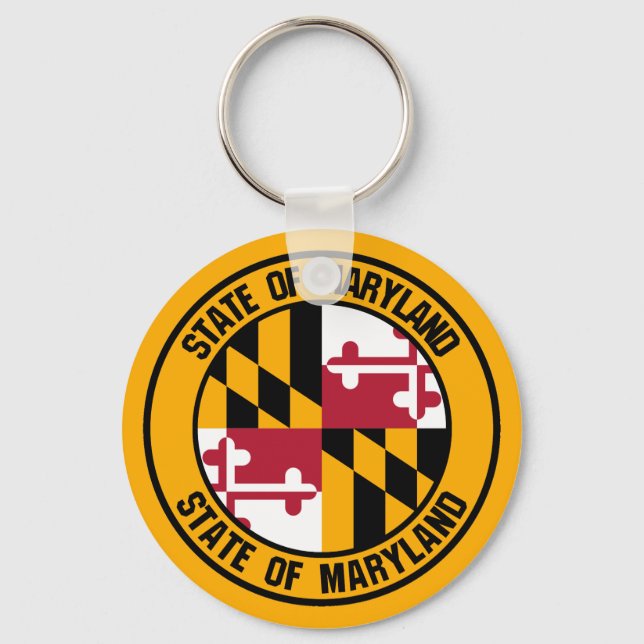 Porte-clés Emblème rond du Maryland (Recto)