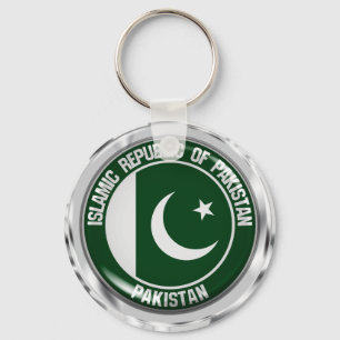 Porte-clés Emblème rond du Pakistan
