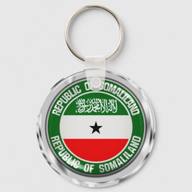 Porte-clés Emblème rond du Somaliland (Recto)