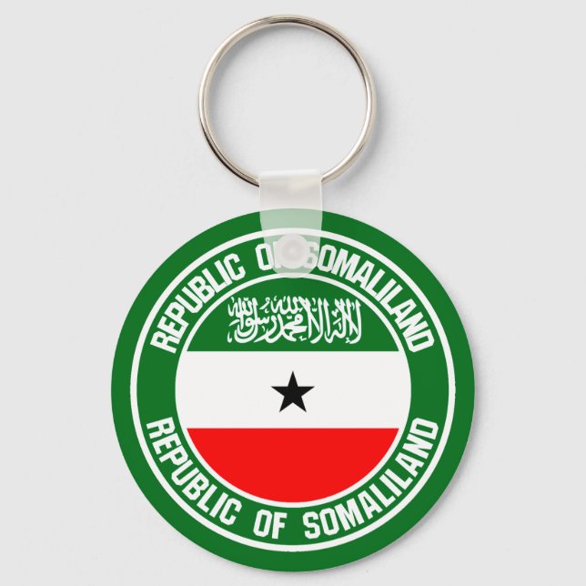 Porte-clés Emblème rond du Somaliland (Recto)