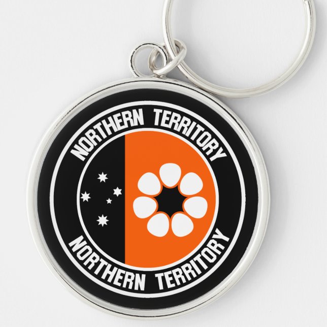 Porte-clés Emblème rond du Territoire du Nord (Devant)