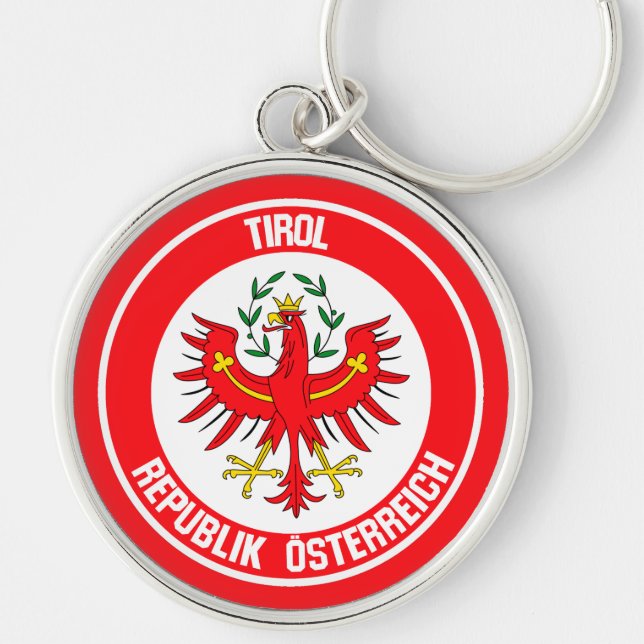 Porte-clés Emblème rond du Tirol (Devant)