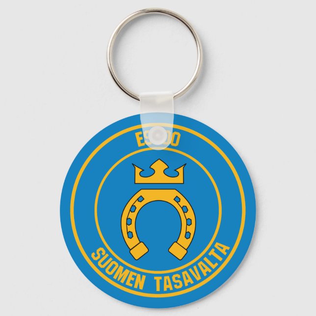 Porte-clés Emblème rond Espoo (Recto)