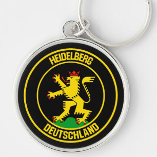 Porte-clés Emblème rond Heidelberg