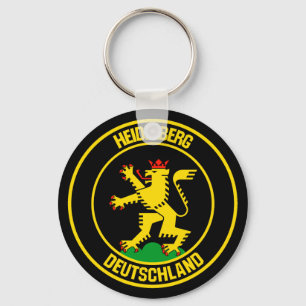 Porte-clés Emblème rond Heidelberg