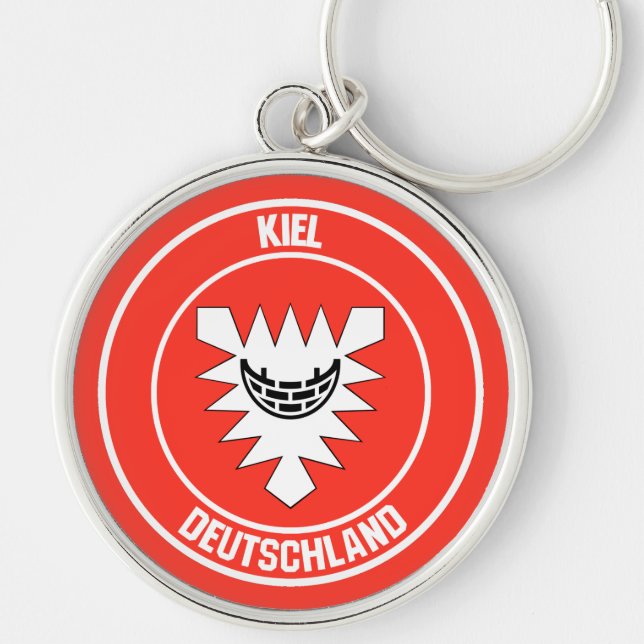 Porte-clés Emblème rond Kiel (Devant)