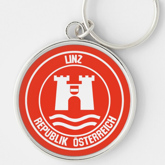 Porte-clés Emblème Rond Linz (Devant)