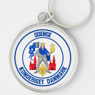 Porte-clés Emblème rond Odense