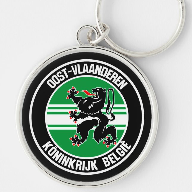 Porte-clés Emblème rond Oost-Vlaanderen (Devant)