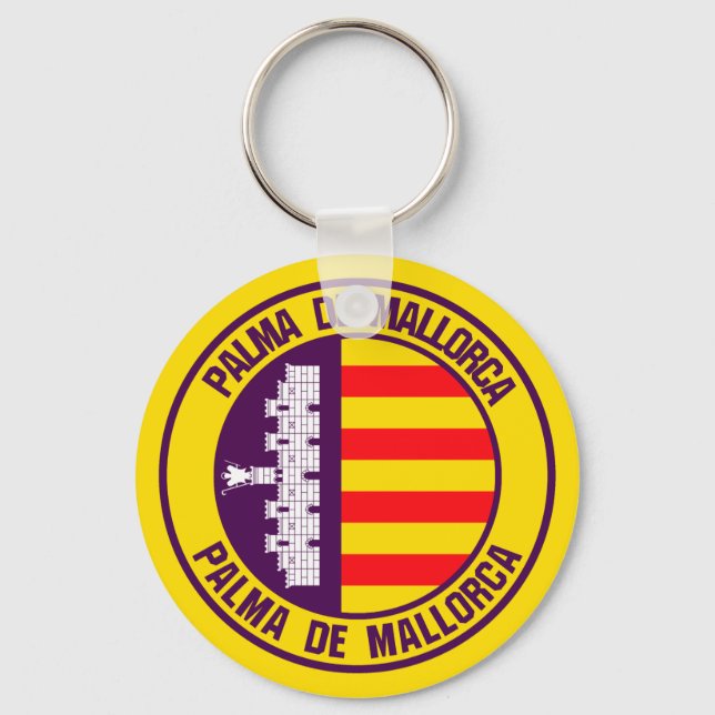 Porte-clés Emblème rond Palma de Majorque (Recto)