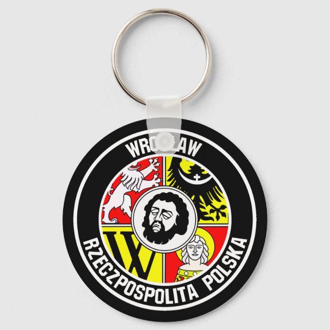 Porte-clés Emblème rond Wrocław (Recto)