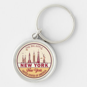 Porte-clés Emblème Skyline de New York