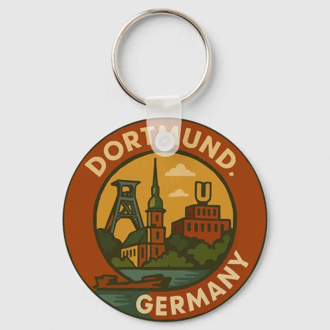 Porte-clés Emblème urbain allemand de Dortmund (Recto)