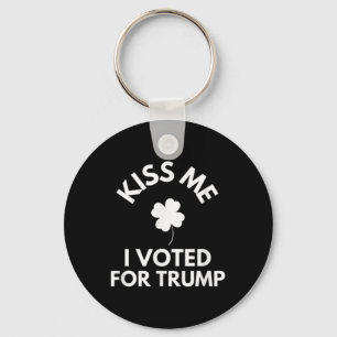 Porte-clés Embrasse-Moi J'Ai Voté Pour Trump Drôle
