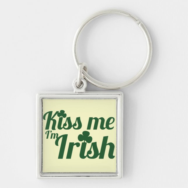 Porte-clés Embrasse-moi je suis irlandais (Devant)