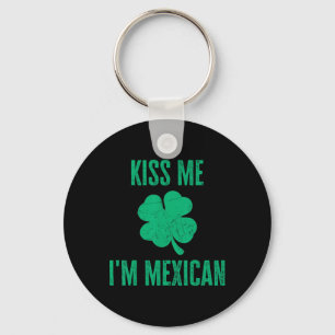 Porte-clés Embrasse-Moi, Je Suis Un T-Shirt Mexicain Drôle de