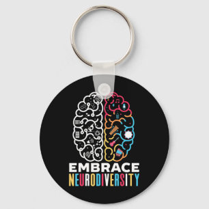 Porte-clés Embrassez la conception de la neurodiversité pour