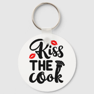 Porte-clés Embrassez le cuisinier, Cuisine, Pâtisserie, Pâtis
