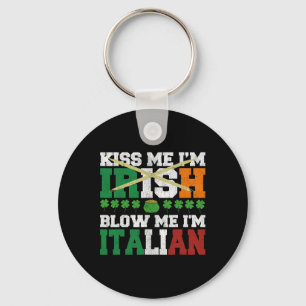Porte-clés Embrassez-moi, je suis Irlandais, soufflez-moi, je