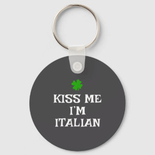 Porte-clés Embrassez-moi, je suis italien St. Patrick's Day I