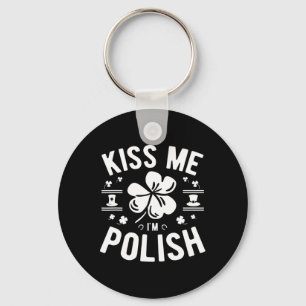 Porte-clés Embrassez-moi, je suis polonais St. Patrick's Day