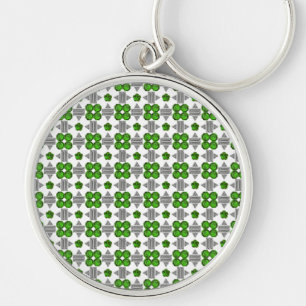 Porte-clés Emerald Diamond Gemstone Art, Vert
