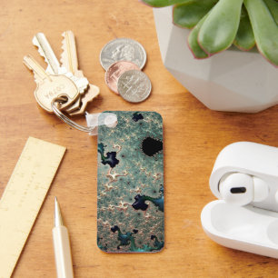 Porte-clés Emerald et Gold Mandelbrot 