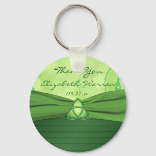 Porte-clés Emerald Green Celtic Love Knot Wedding Favor
