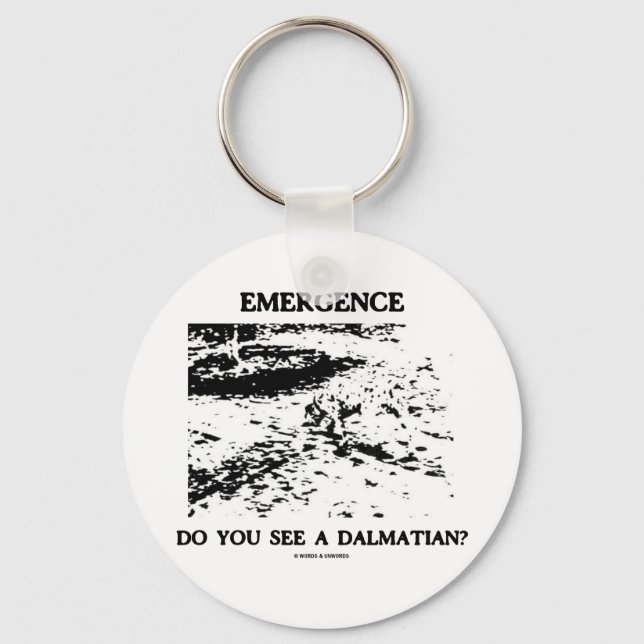 Porte-clés Émergence Voyez-Vous Un Dalmatien ? (Recto)