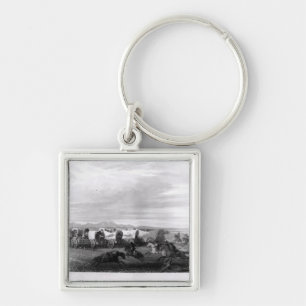 Porte-clés Émigrants attaqués par les Comanches