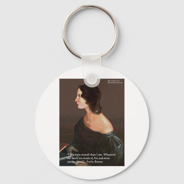 Porte-clés Emily Brontë "Âmes semblables" Cadeaux et Cartes d (Recto)