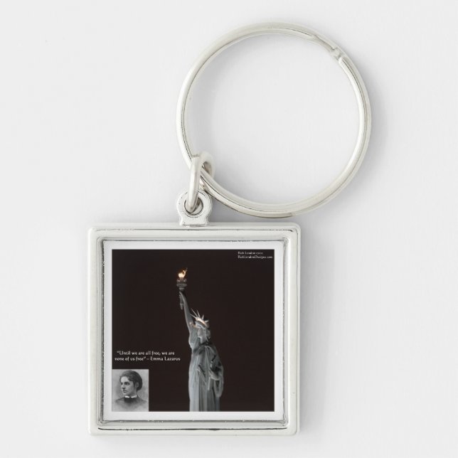 Porte-clés Emma Lazarus & Statue Of Liberty Gifts & Cards (Devant)