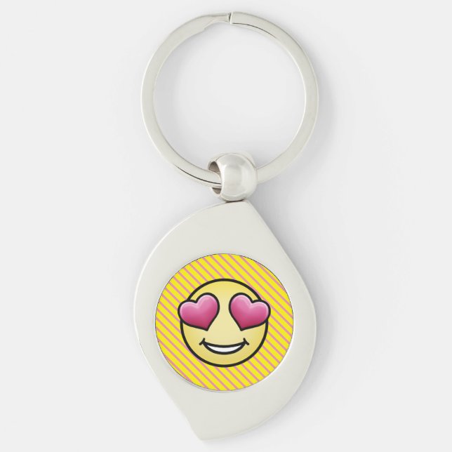 Porte-clés Emoji d'amour (Devant)