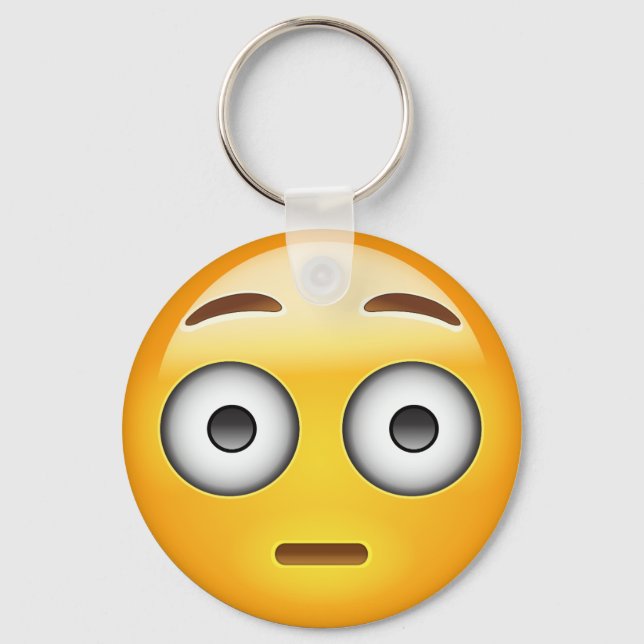 Porte-clés Emoji du visage rouillé (Recto)
