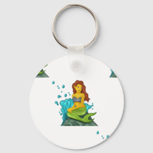 Porte-clés emoji mermaid