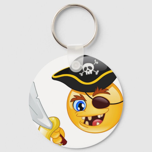 Porte-clés emoji pirate (Recto)