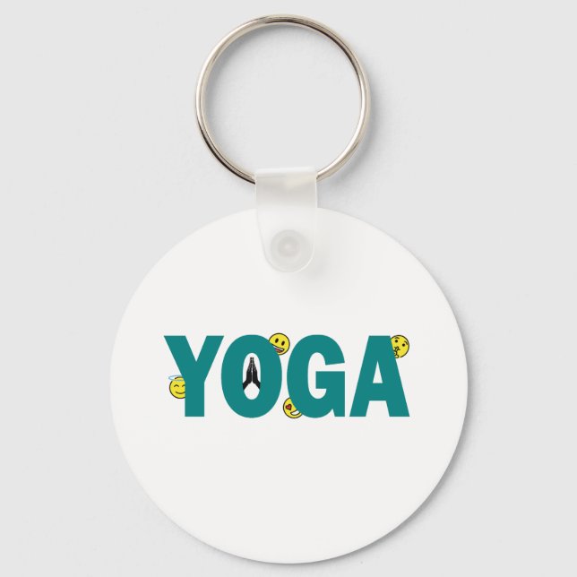 Porte-clés Emoji Yoga (Recto)