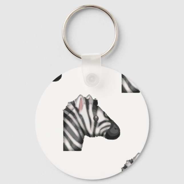 Porte-clés emoji zebra (Recto)