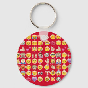 Porte-clés émoticône rouge